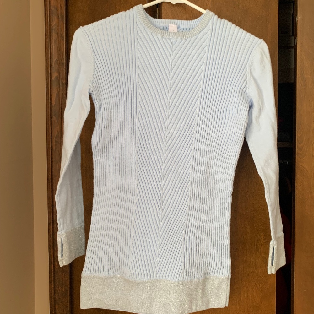 Light blue Ivivva girls sweater dress